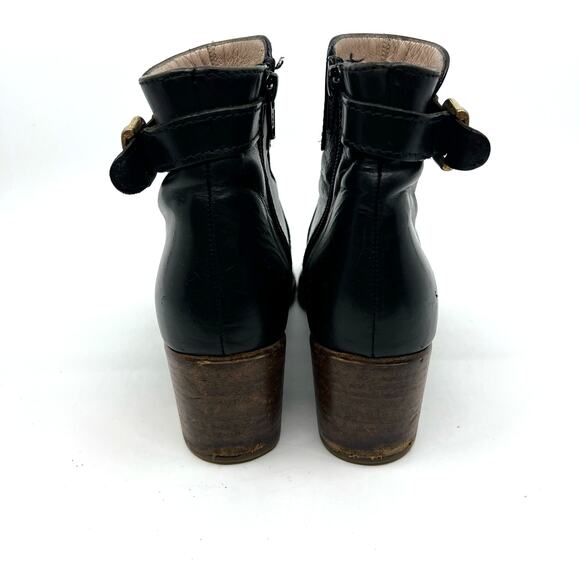 A.P.C. Black Leather Ankle Boots Women's 6 US - Picture 6 of 9